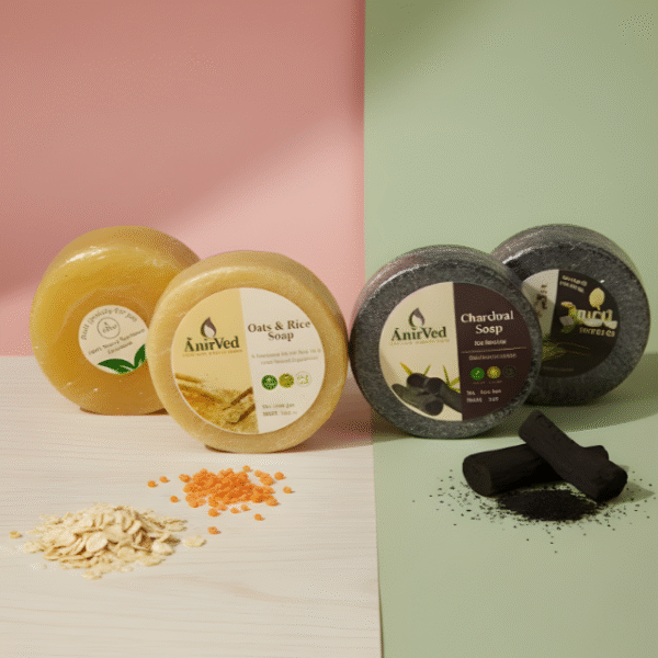 anirved 2 kojic + 2 anti acne soap pack of 4