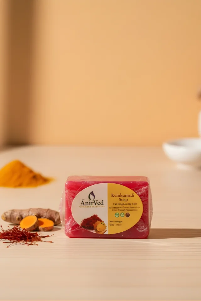 anirved kumkumadi soap 100g anirved kumkumadi soap 100g