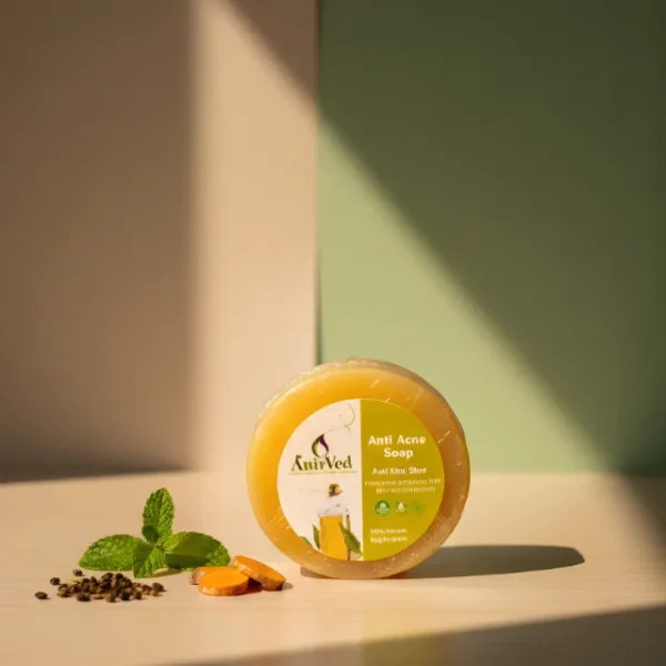 Home anirved anti acne haldi chandan soap 100g