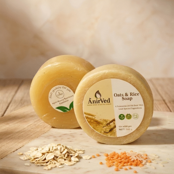 Home anirved oat & rice soap 100g