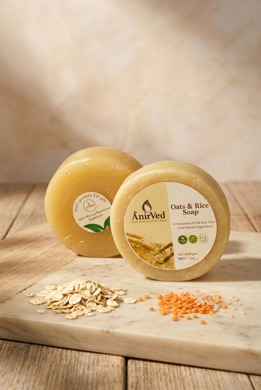 anirved oat & rice soap 100g anirved oat & rice soap 100g